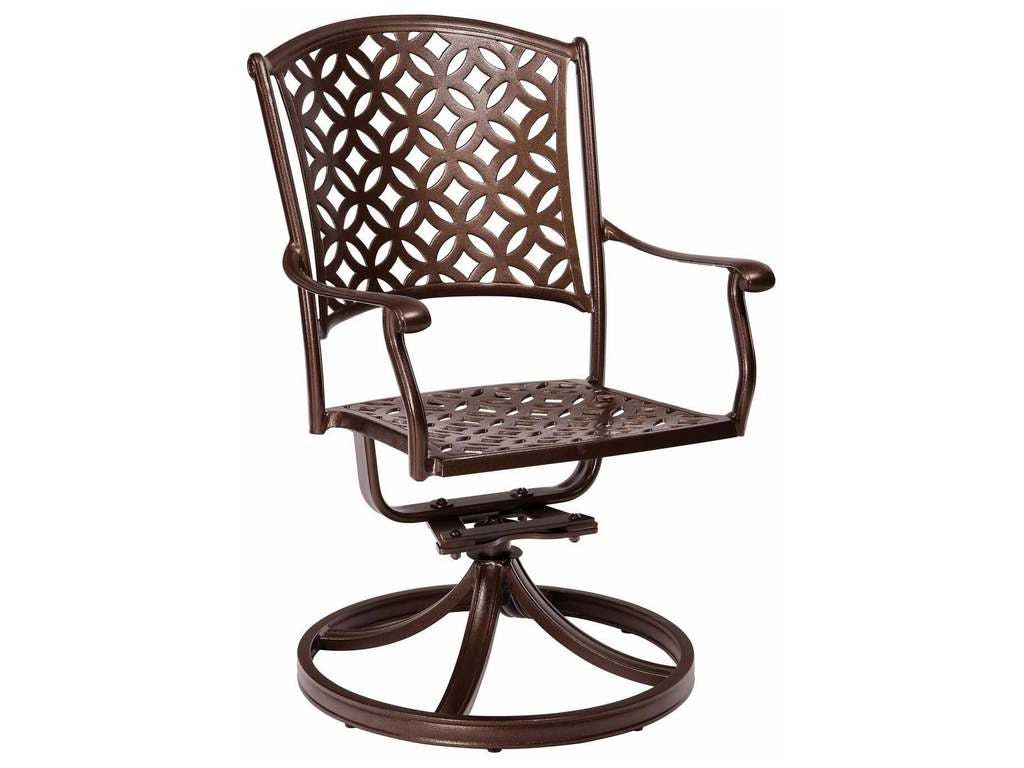 Woodard 3Y0472 Casa Swivel Rocking Dining Armchair