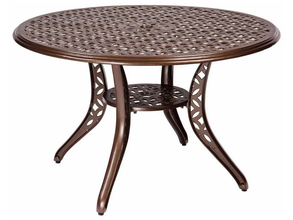 Woodard 3Y48BT Round Umbrella Table Woodard 3Y48BT Round Umbrella Table
