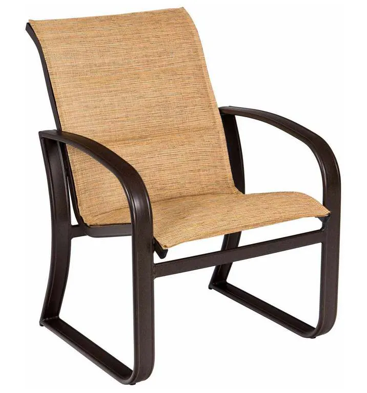 Woodard 2FH501 Cayman Isle Padded Sling Dining Armchair Woodard 2FH501 Cayman Isle Padded Sling Dining Armchair
