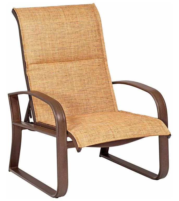 Woodard 2FH535 Cayman Isle Padded Sling Adjustable Lounge Chair Woodard 2FH535 Cayman Isle Padded Sling Adjustable Lounge Chair