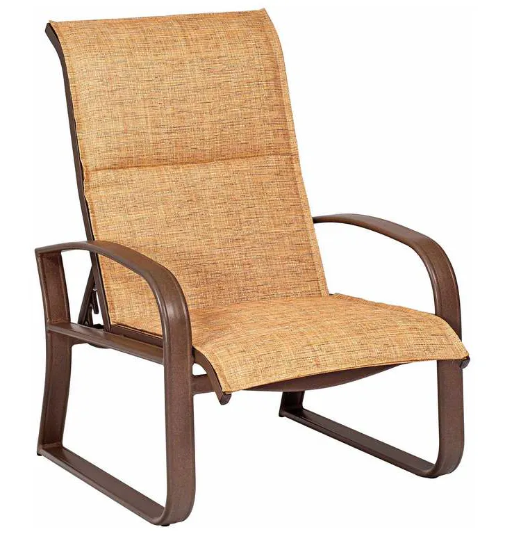 Woodard 2FH535 Cayman Isle Padded Sling Adjustable Lounge Chair Woodard 2FH535 Cayman Isle Padded Sling Adjustable Lounge Chair