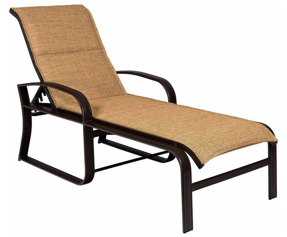 Woodard 2FH570 Cayman Isle Padded Sling Adjustable Chaise Lounge Woodard 2FH570 Cayman Isle Padded Sling Adjustable Chaise Lounge