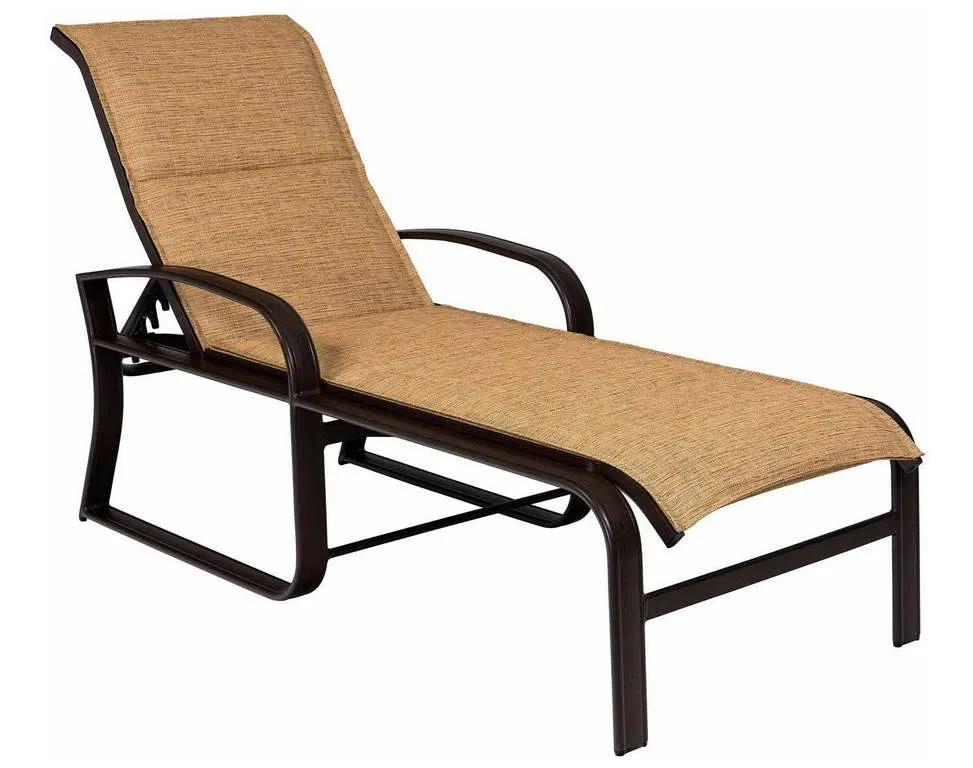 Woodard 2FH570 Cayman Isle Padded Sling Adjustable Chaise Lounge Woodard 2FH570 Cayman Isle Padded Sling Adjustable Chaise Lounge