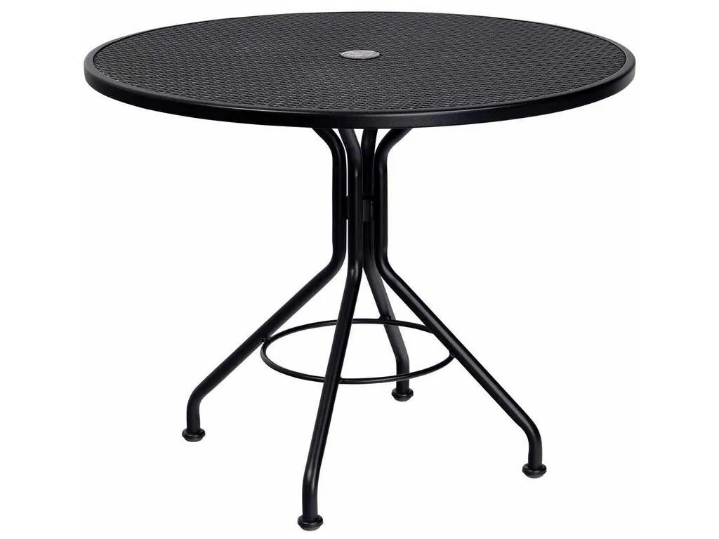 Woodard 280135  Mesh Contract+ 36 inch Round Bistro Umbrella Table
