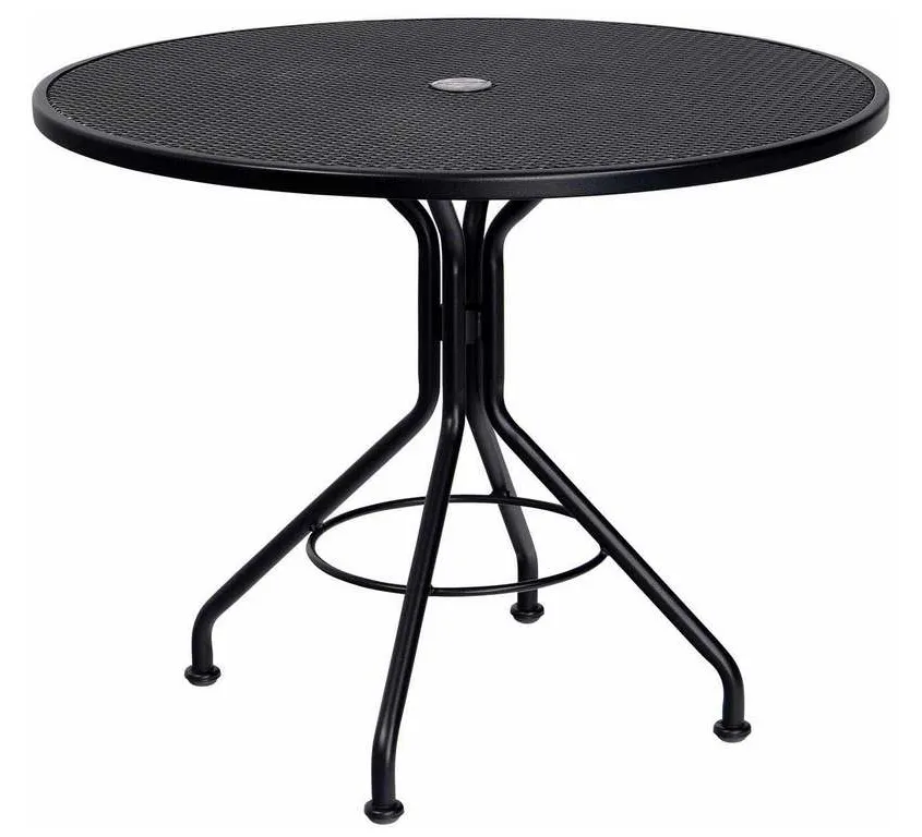 Woodard 280135 Mesh Contract+ 36 inch Round Bistro Umbrella Table Woodard 280135 Mesh Contract+ 36 inch Round Bistro Umbrella Table