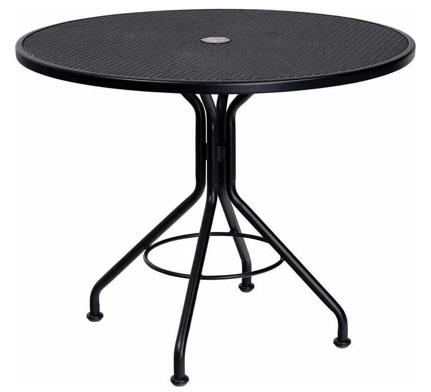 Woodard 280136 Mesh Contract+ 42 inch Round Umbrella Table Woodard 280136 Mesh Contract+ 42 inch Round Umbrella Table