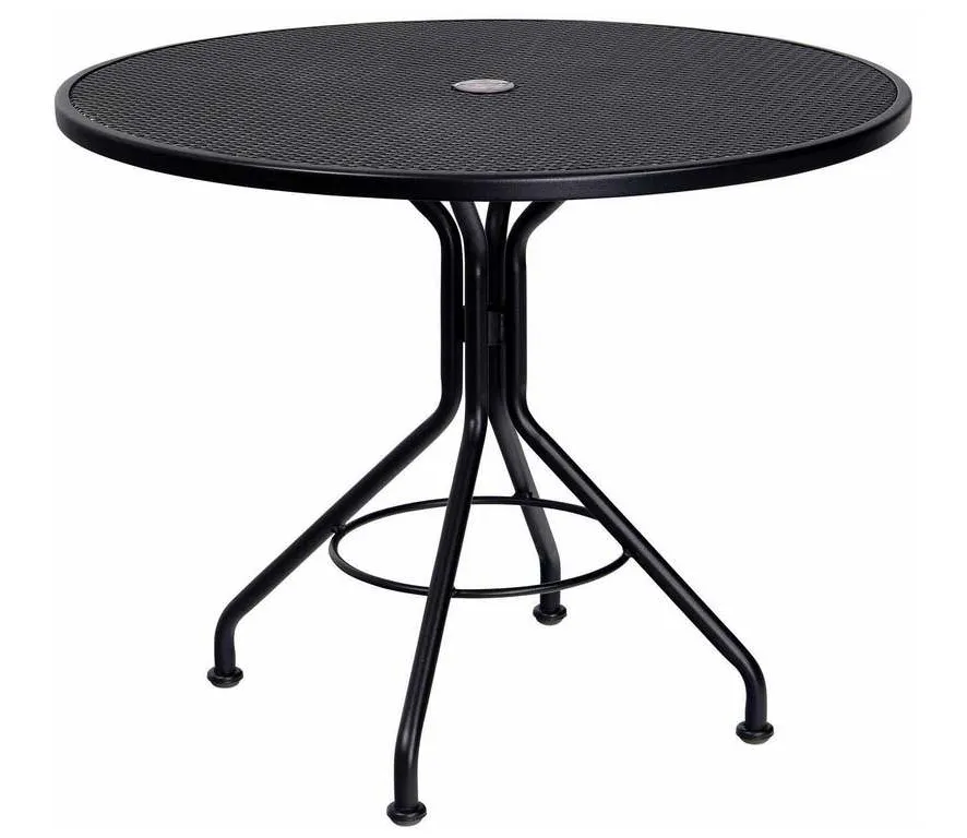 Woodard 280136 Mesh Contract+ 42 inch Round Umbrella Table Woodard 280136 Mesh Contract+ 42 inch Round Umbrella Table