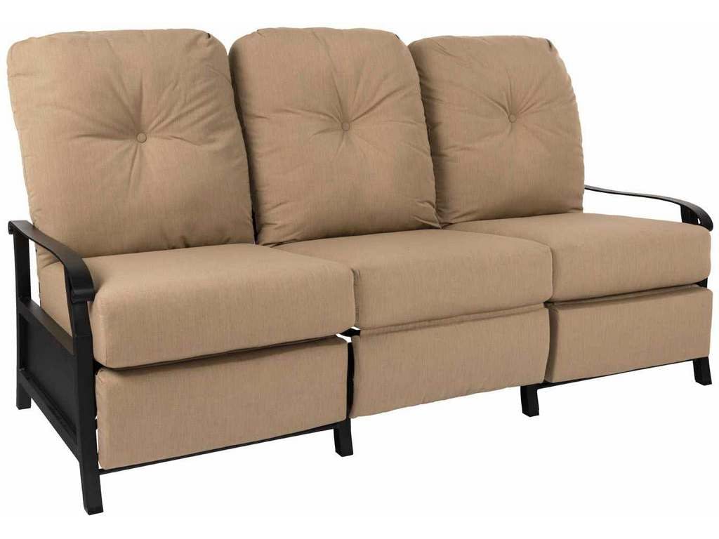 Woodard 4Z0485 Cortland Cushion Recliner Sofa