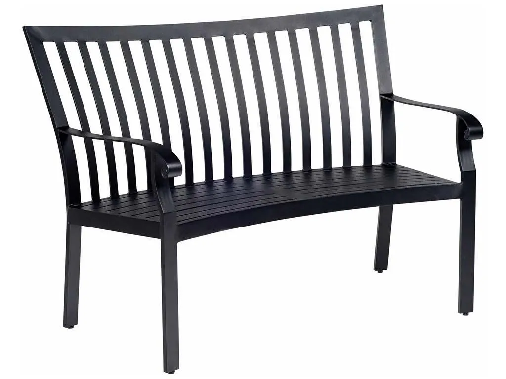 Woodard 4Z0494 Cortland   Cushion Crescent Shaped Bench