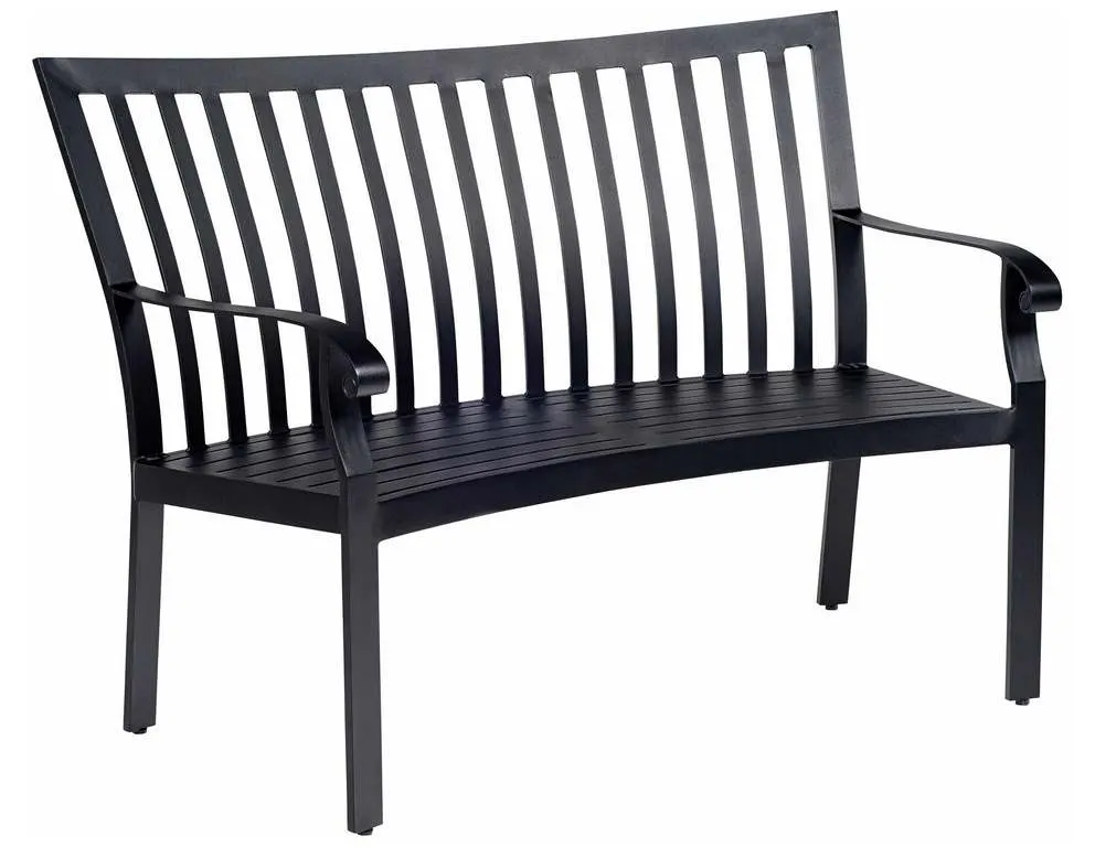 Woodard 4Z0494 Cortland Cushion Crescent Shaped Bench Woodard 4Z0494 Cortland Cushion Crescent Shaped Bench