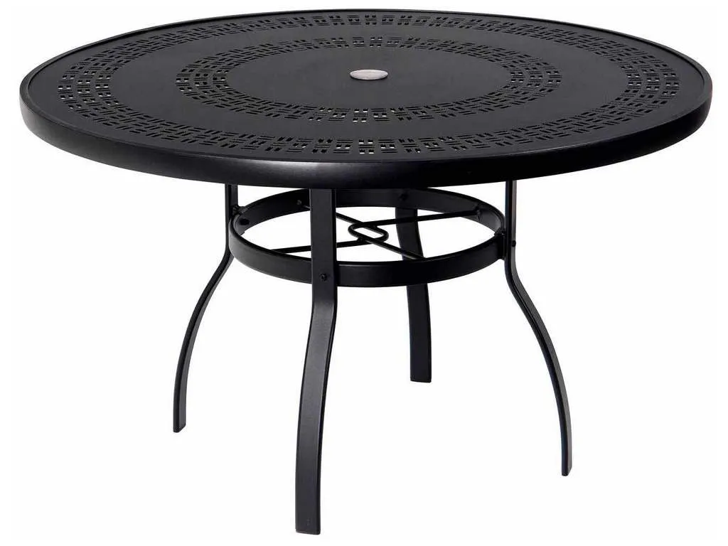 Woodard 820148A  Deluxe 48 inch Round Umbrella Table with Trellis Top