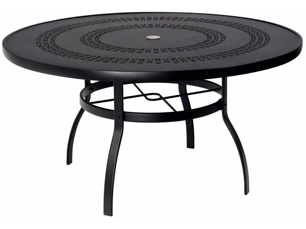 Woodard 820154A  Deluxe 54 inch Round Umbrella Table with Trellis Top