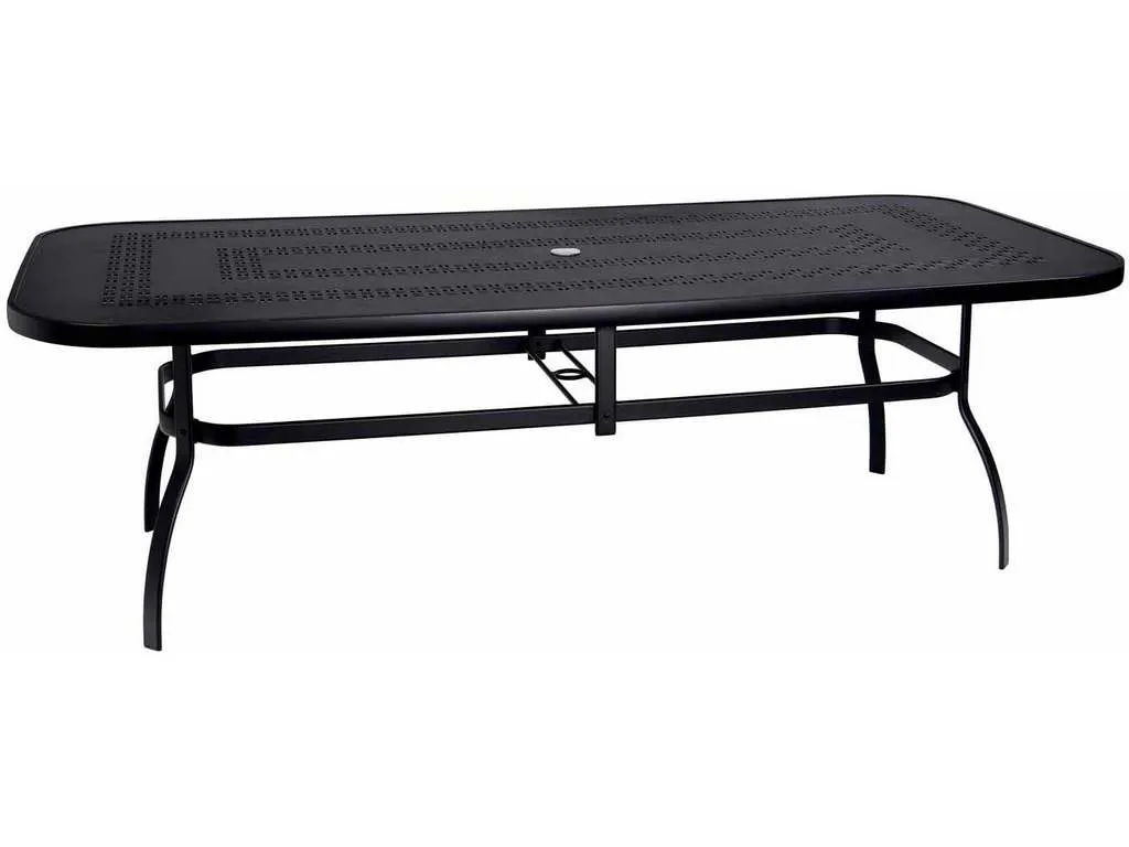 Woodard 820190A  Deluxe 44 inch x 90 inch Rectangular Dining Table with Trellis Top