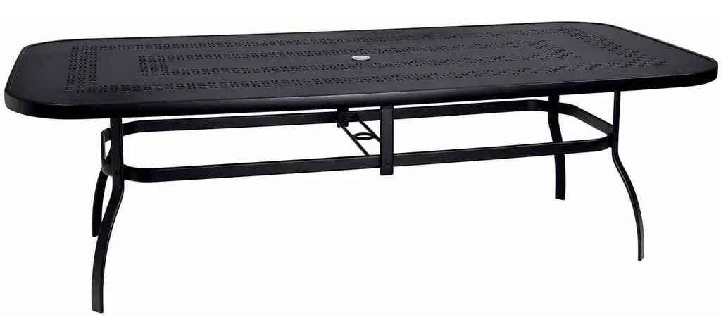 Woodard 820190A Deluxe 44 inch x 90 inch Rectangular Dining Table with Trellis Top Woodard 820190A Deluxe 44 inch x 90 inch Rectangular Dining Table with Trellis Top