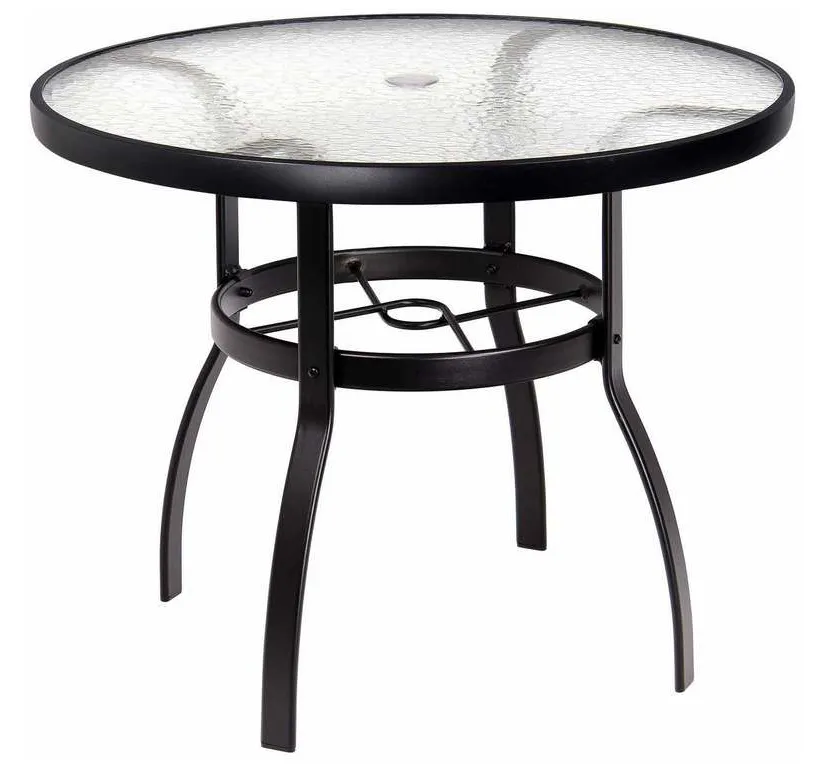 Woodard 822136W Deluxe 36 inch Round Umbrella Table Woodard 822136W Deluxe 36 inch Round Umbrella Table
