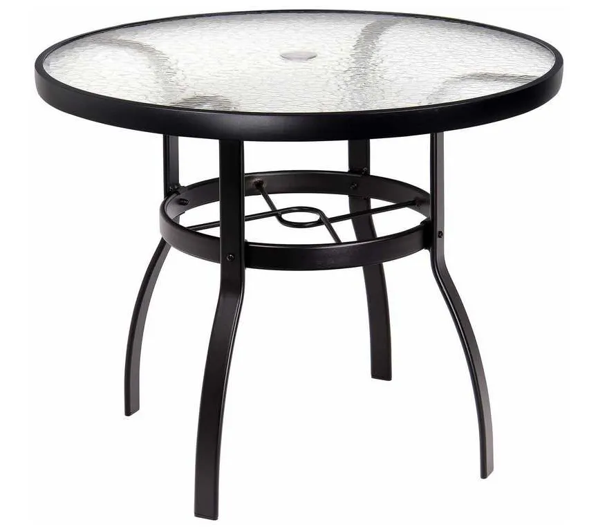 Woodard 822136W Deluxe 36 inch Round Umbrella Table Woodard 822136W Deluxe 36 inch Round Umbrella Table