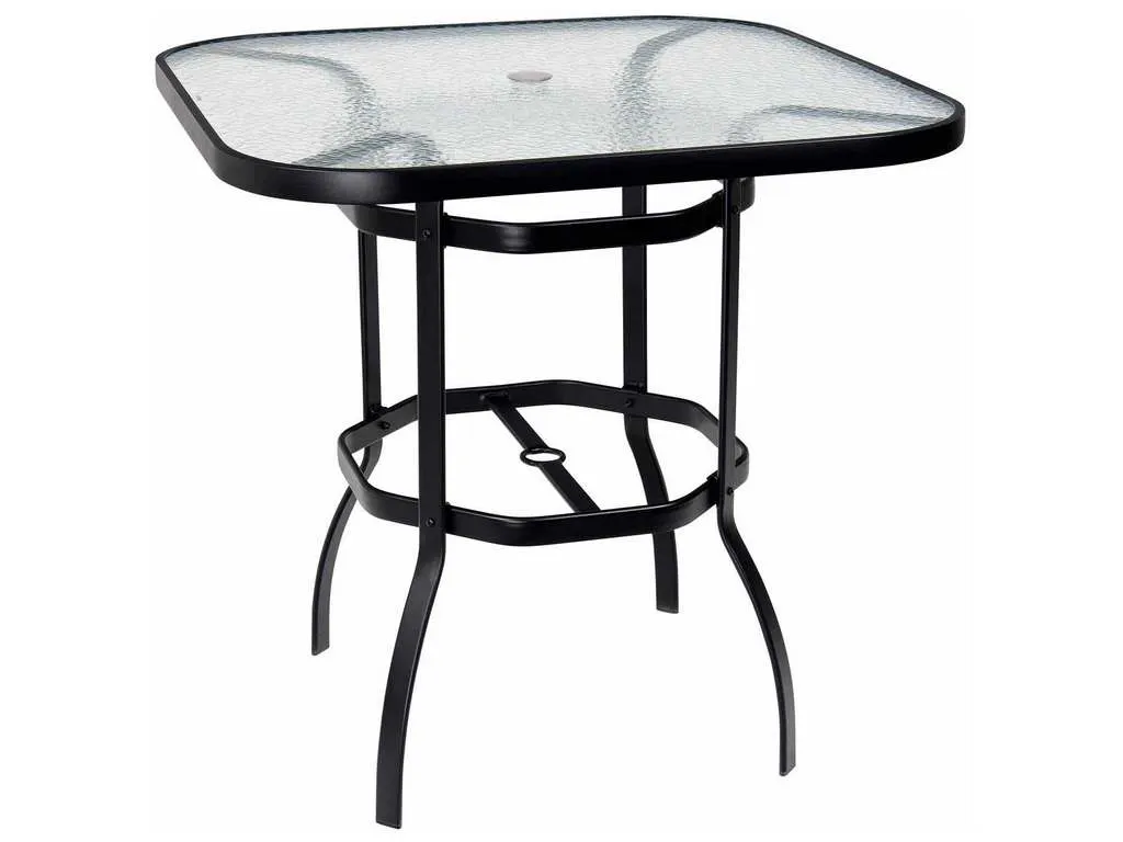 Woodard 826538W  Deluxe42 inch Square Bar-Height Umbrella Table