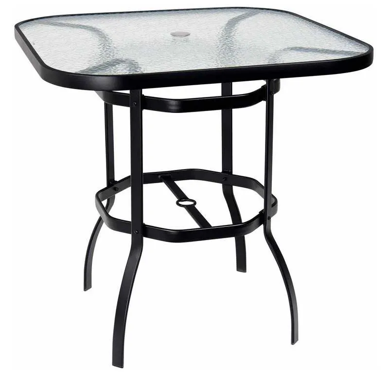 Woodard 826538W Deluxe42 inch Square Bar-Height Umbrella Table Woodard 826538W Deluxe42 inch Square Bar-Height Umbrella Table