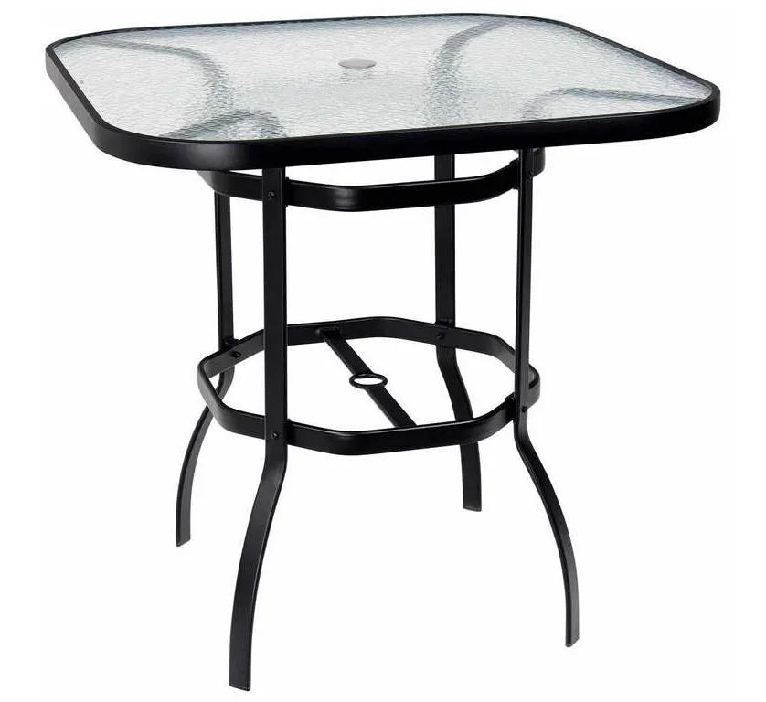 Woodard 826538W Deluxe42 inch Square Bar-Height Umbrella Table Woodard 826538W Deluxe42 inch Square Bar-Height Umbrella Table