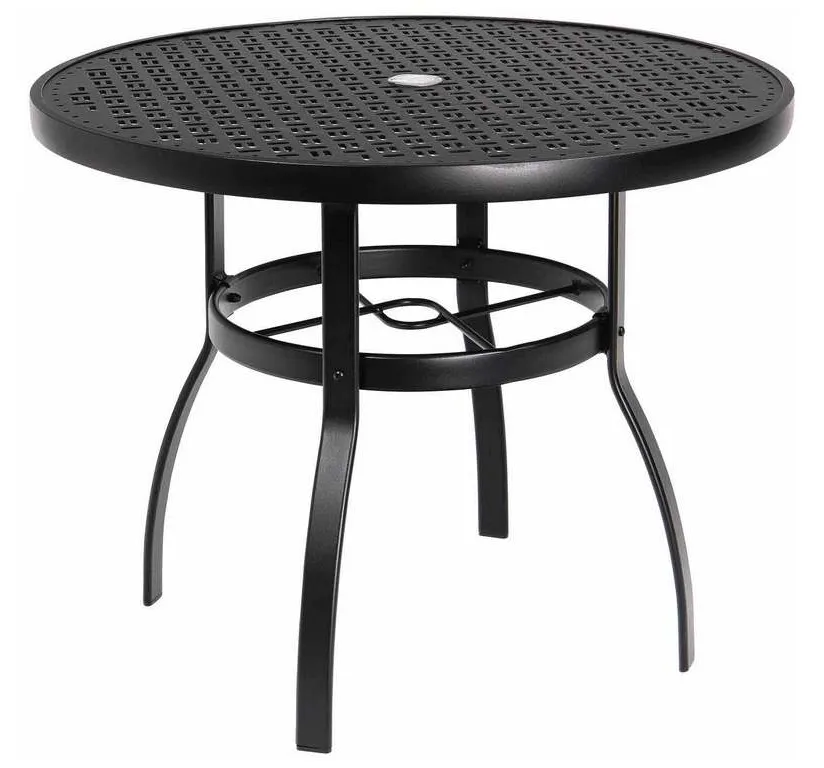Woodard 826636WL Deluxe 36 inch Round Dining Table with Lattice Top Woodard 826636WL Deluxe 36 inch Round Dining Table with Lattice Top