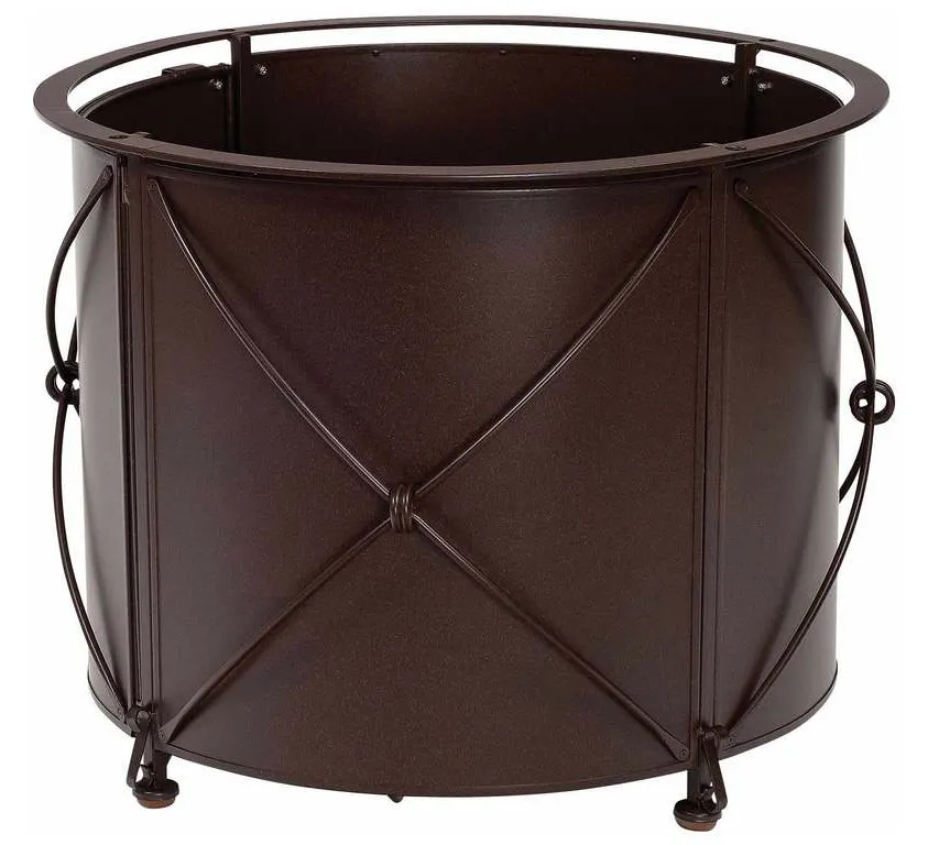 Woodard 4TM348 Derby Accented Universal Round Fire Table with Round Burner Woodard 4TM348 Derby Accented Universal Round Fire Table with Round Burner