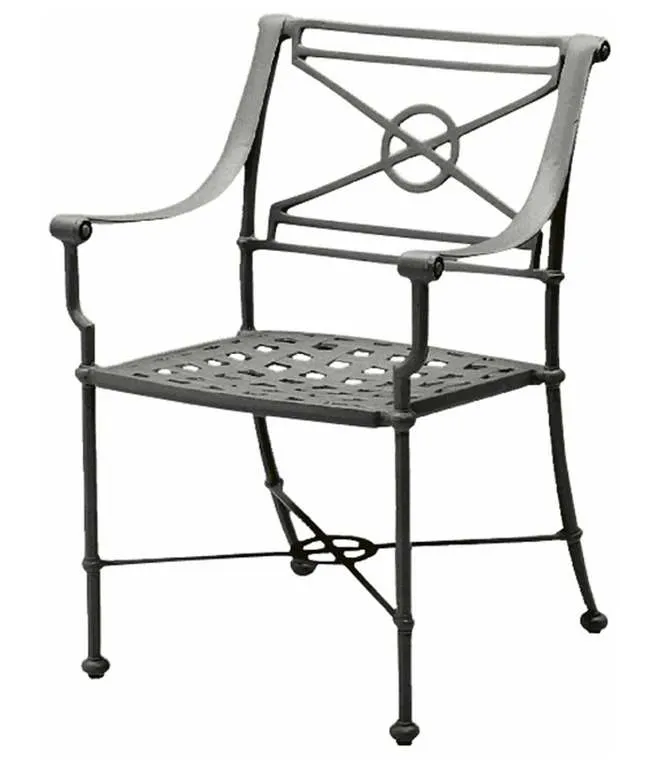 Woodard 850410 Delphi Dining Arm Chair without Cushion Woodard 850410 Delphi Dining Arm Chair without Cushion
