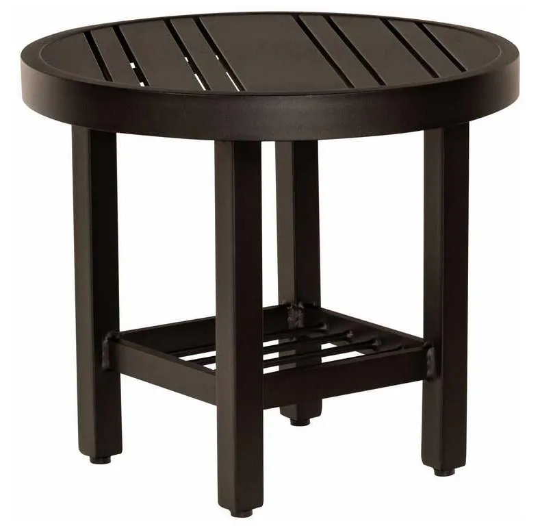 Woodard 4V3900 02622 Tri Slat Complete Tables Round End Table Woodard 4V3900 02622 Tri Slat Complete Tables Round End Table