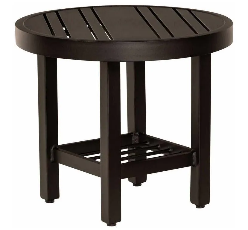 Woodard 4V3900 02622 Tri Slat Complete Tables Round End Table Woodard 4V3900 02622 Tri Slat Complete Tables Round End Table