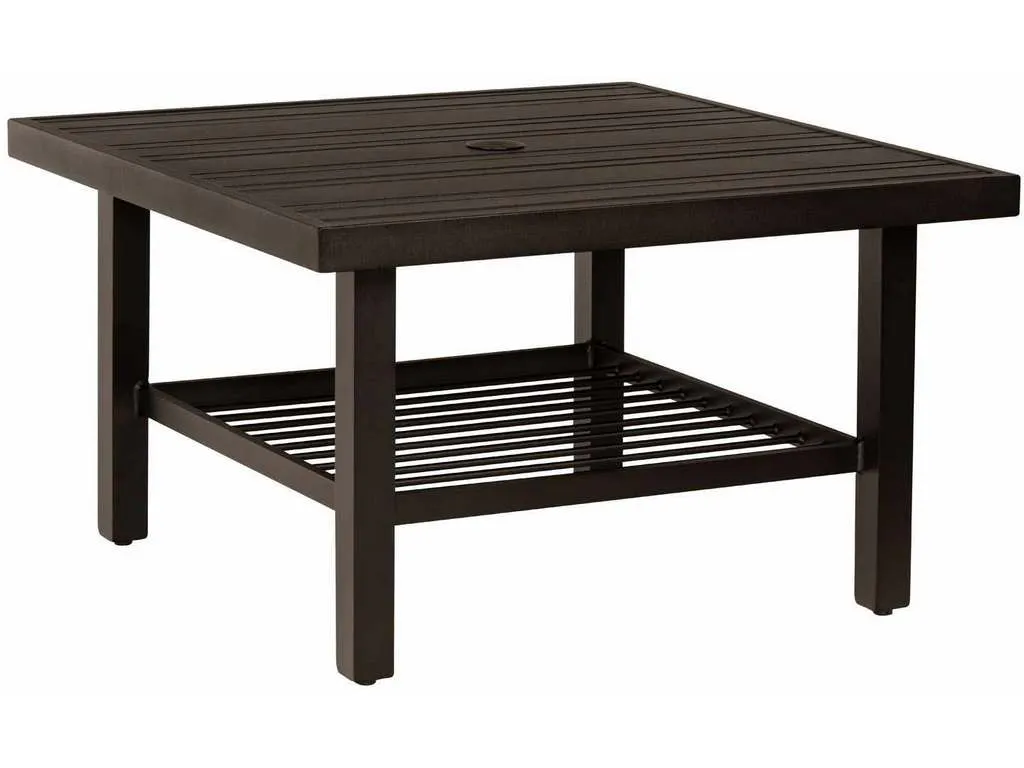 Woodard 4V4300  02637 Tri Slat Complete Tables Square Coffee Table