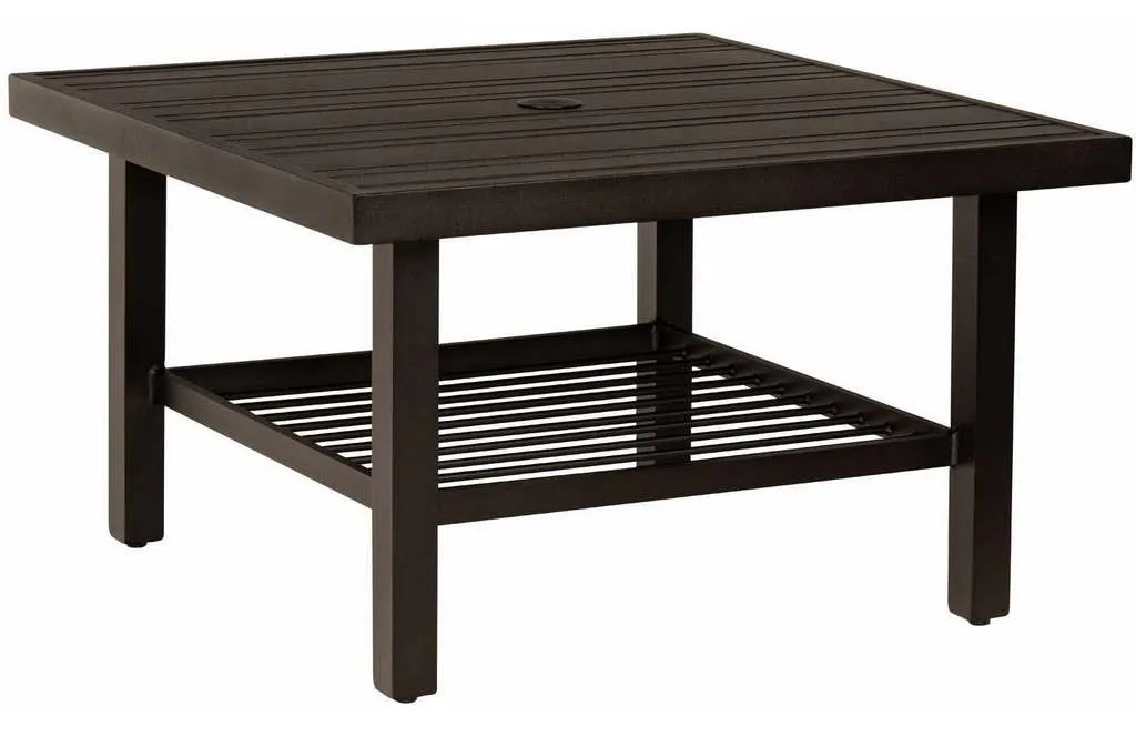 Woodard 4V4300 02637 Tri Slat Complete Tables Square Coffee Table Woodard 4V4300 02637 Tri Slat Complete Tables Square Coffee Table