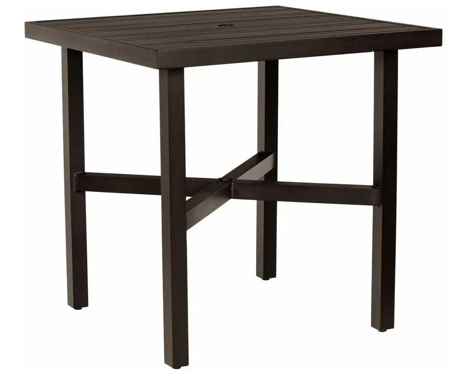 Woodard 4V5500 02637 Tri Slat Complete Tables Square Counter Height Table Woodard 4V5500 02637 Tri Slat Complete Tables Square Counter Height Table