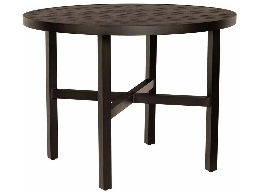 Woodard 4V5500  02648 Tri Slat Complete Tables Round Counter Height Table