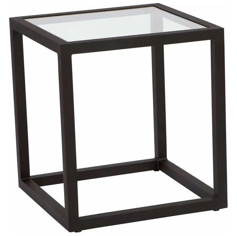 Woodard 3Z0439 Salona End Table Clear Glass Woodard 3Z0439 Salona End Table Clear Glass