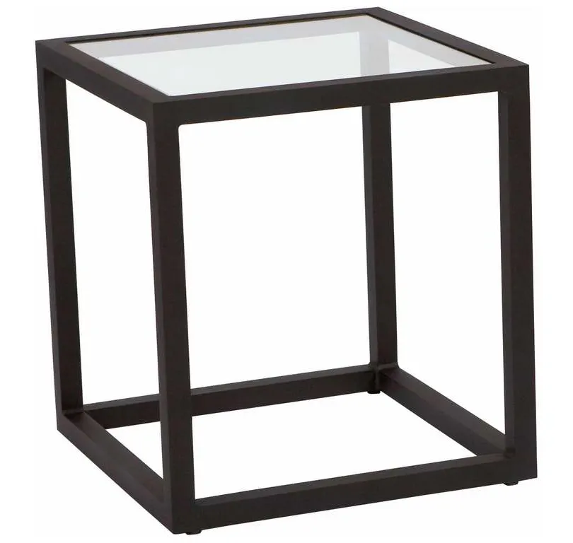 Woodard 3Z0439 Salona End Table Clear Glass Woodard 3Z0439 Salona End Table Clear Glass