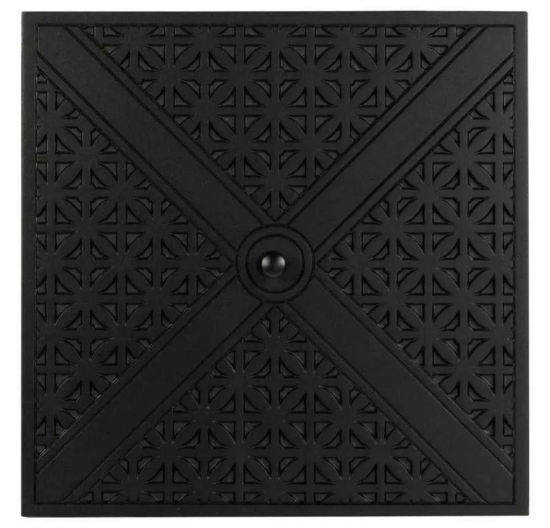 Woodard 05112 Hampton Square Replacement Fire Table Top Burner Cover Woodard 05112 Hampton Square Replacement Fire Table Top Burner Cover