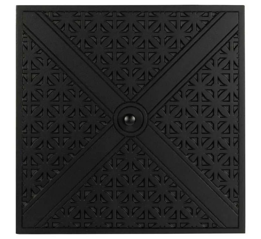 Woodard 05112 Hampton Square Replacement Fire Table Top Burner Cover Woodard 05112 Hampton Square Replacement Fire Table Top Burner Cover