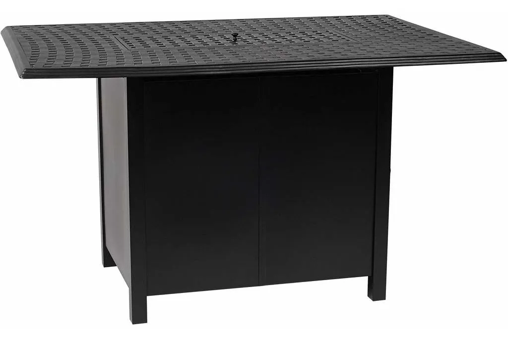 Woodard 650LDN Rectangular Dining Height Fire Base Pit with Rectangular Burner Woodard 650LDN Rectangular Dining Height Fire Base Pit with Rectangular Burner