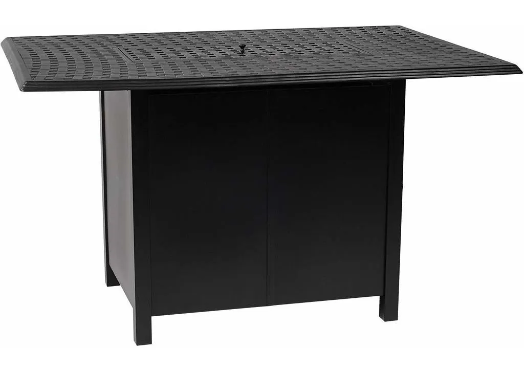 Woodard 650LDN Rectangular Dining Height Fire Base Pit with Rectangular Burner Woodard 650LDN Rectangular Dining Height Fire Base Pit with Rectangular Burner