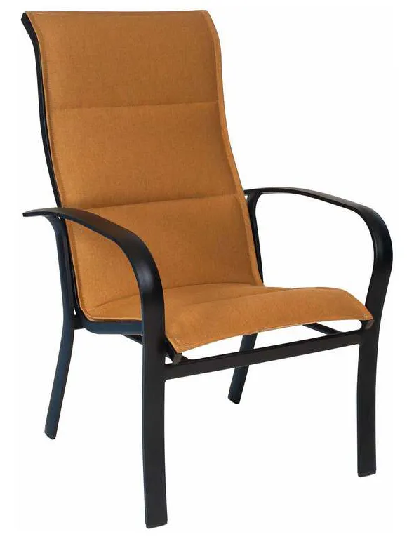 Woodard 2PH526 Fremont Padded Sling High Back Dining Arm Chair Stackable Woodard 2PH526 Fremont Padded Sling High Back Dining Arm Chair Stackable