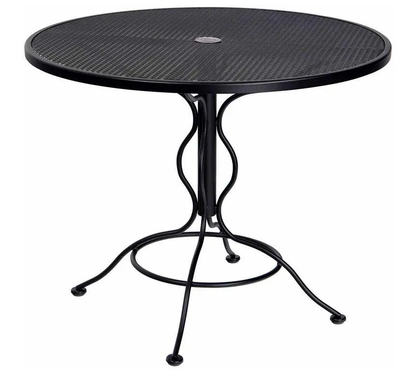 Woodard 190135 Mesh Top 36 inch Round Bistro Umbrella Table Woodard 190135 Mesh Top 36 inch Round Bistro Umbrella Table