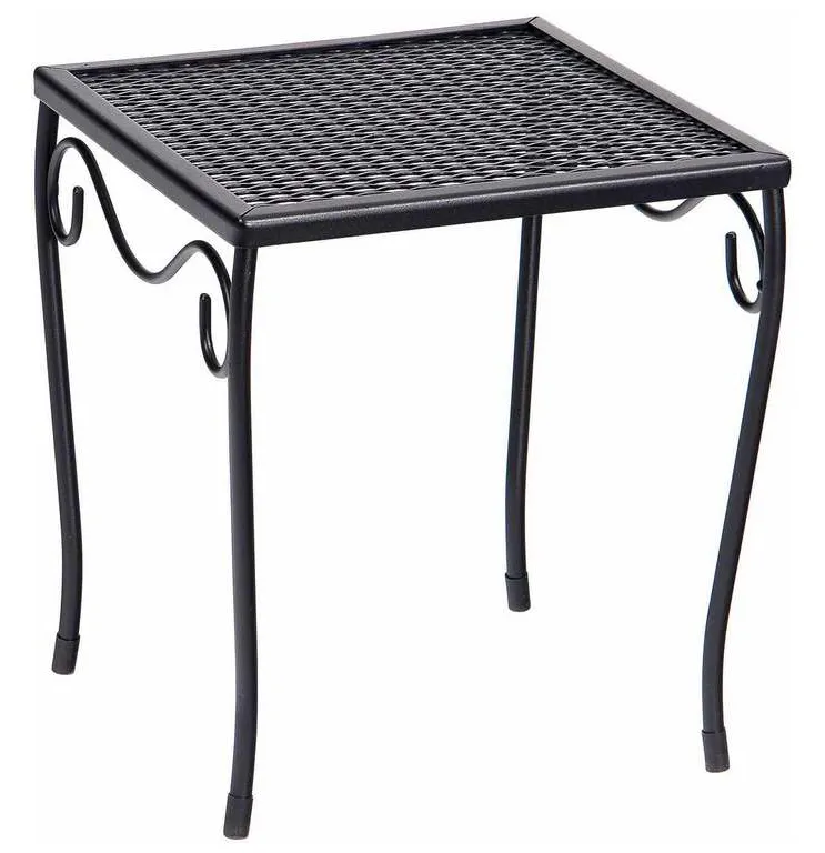 Woodard 190212 Mesh Top Small Square End Table Woodard 190212 Mesh Top Small Square End Table