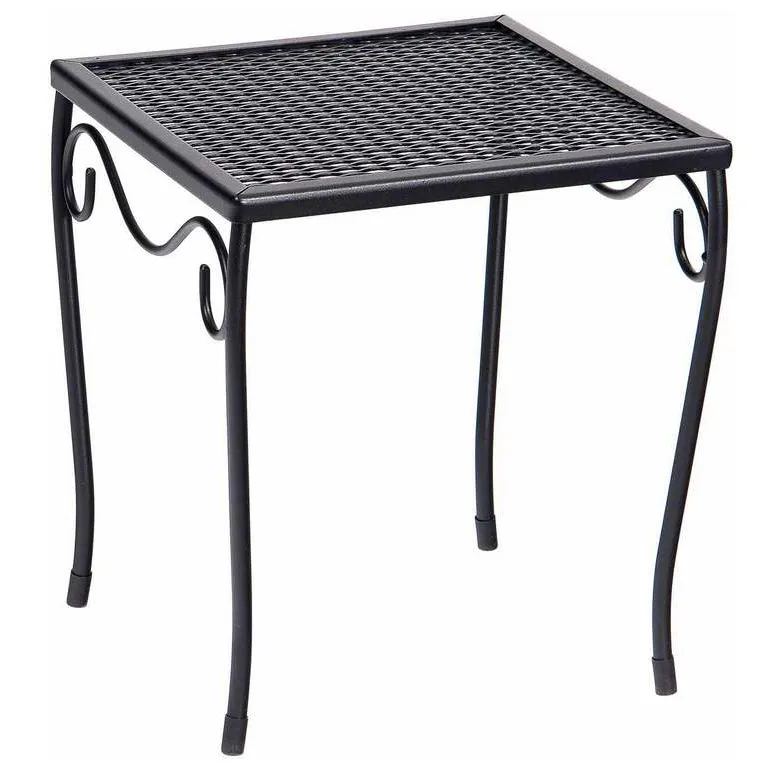 Woodard 190212 Mesh Top Small Square End Table Woodard 190212 Mesh Top Small Square End Table