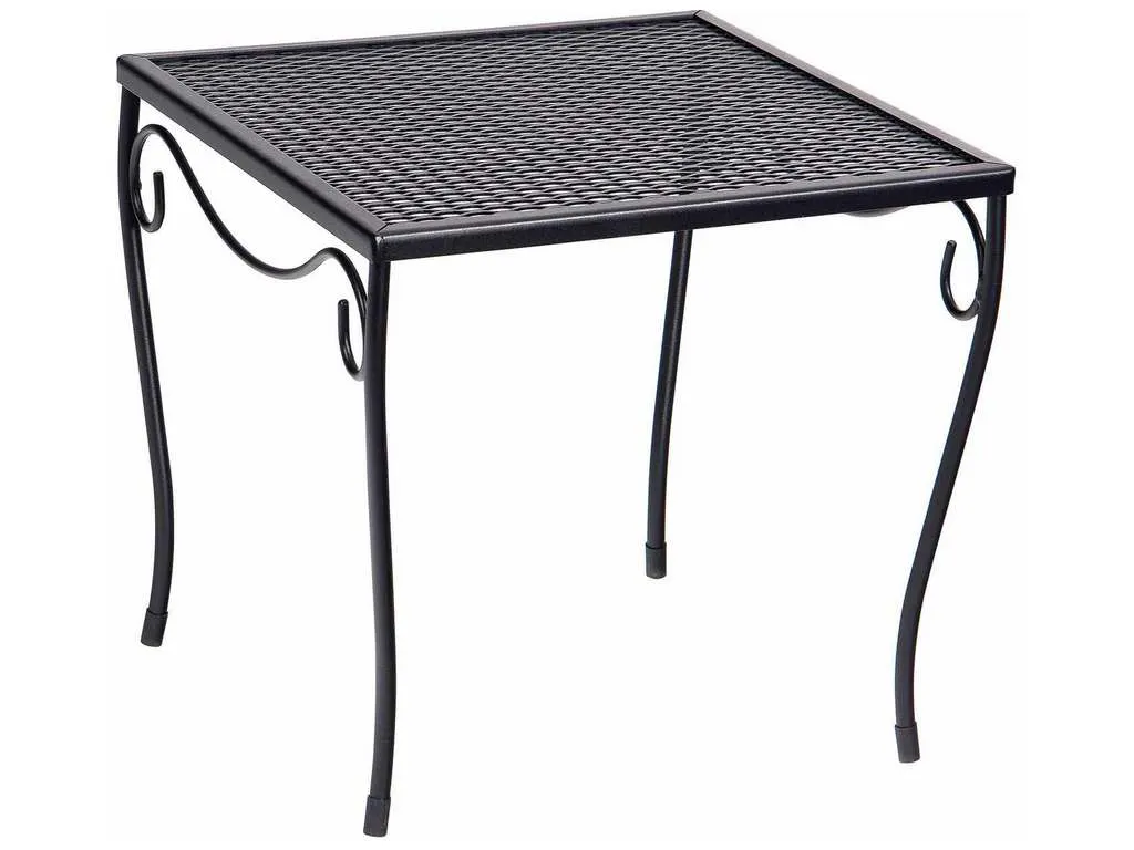 Woodard 190213  Mesh Top Medium Square End Table