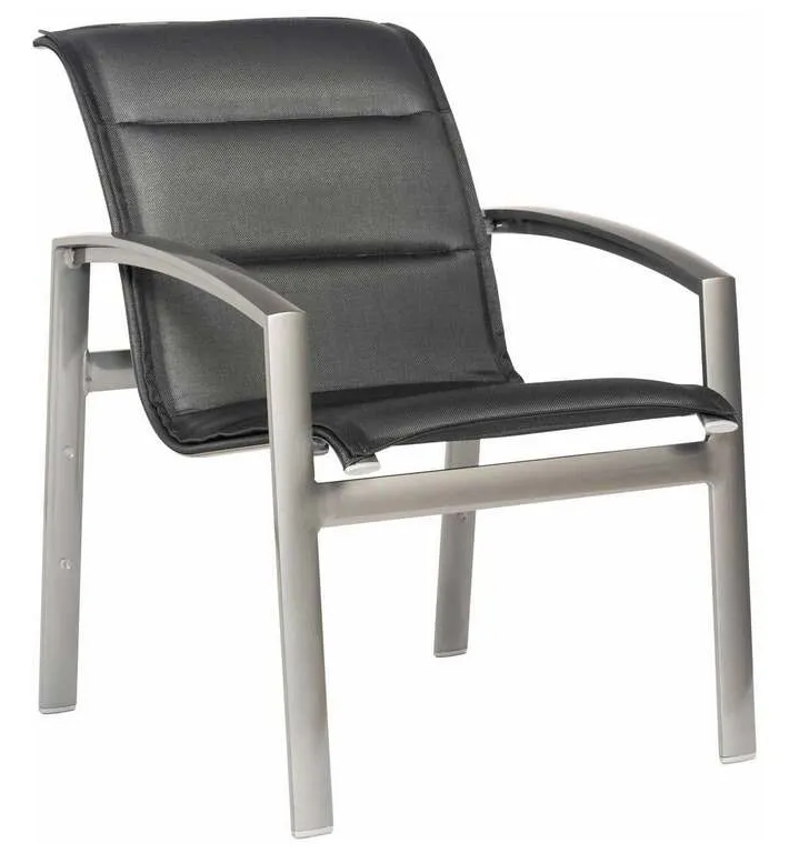 Woodard 320517 Metropolis Padded Sling Stacking Dining Armchair Woodard 320517 Metropolis Padded Sling Stacking Dining Armchair
