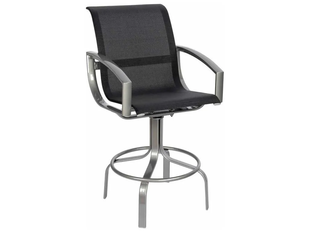 Woodard 320468 Metropolis   Sling Swivel Bar Stool
