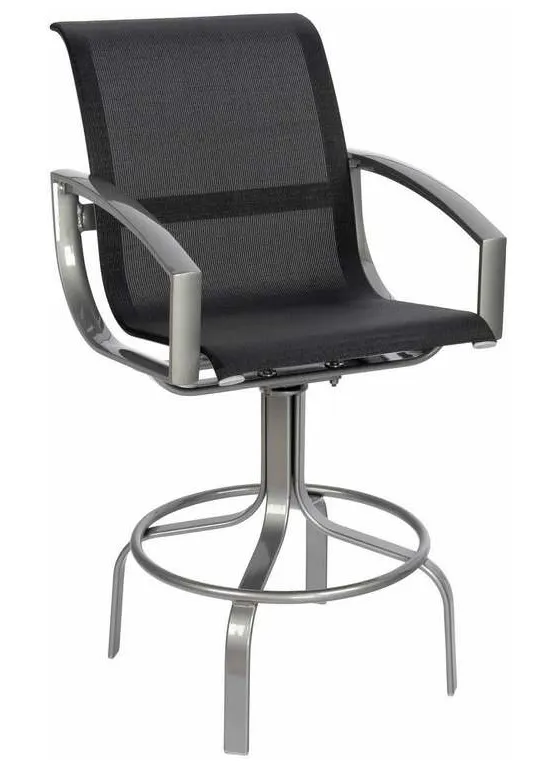 Woodard 320468 Metropolis Sling Swivel Bar Stool Woodard 320468 Metropolis Sling Swivel Bar Stool