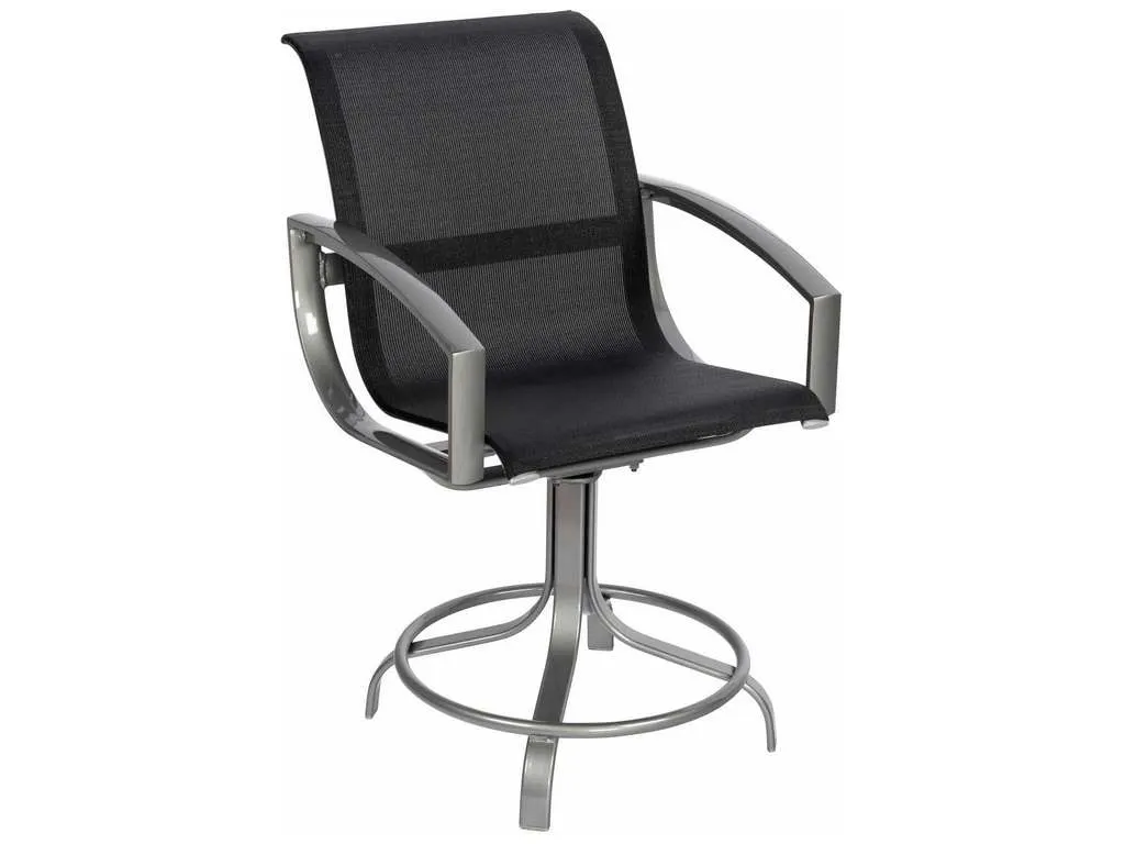 Woodard 320469 Metropolis   Sling Swivel Counter Stool