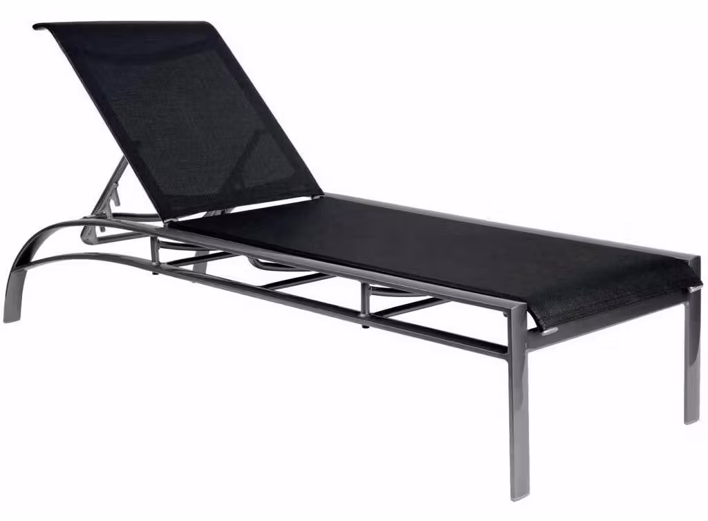 Woodard 320470 Metropolis Sling Adjustable Chaise Lounge Stackable Woodard 320470 Metropolis Sling Adjustable Chaise Lounge Stackable