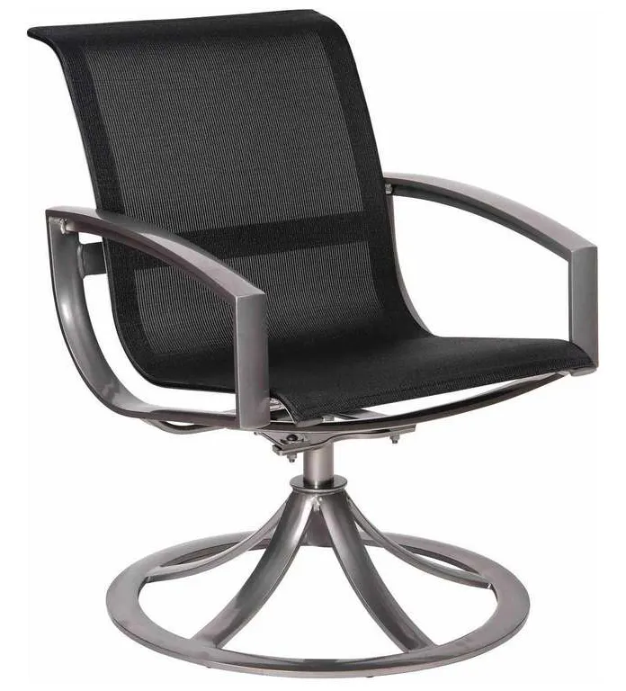 Woodard 320472 Metropolis Sling Swivel Dining Arm Chair Woodard 320472 Metropolis Sling Swivel Dining Arm Chair