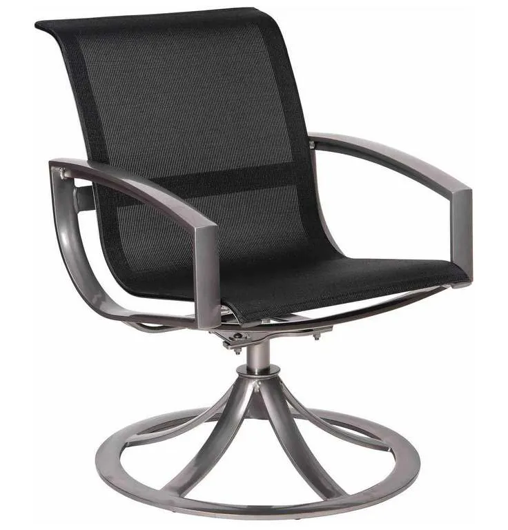 Woodard 320472 Metropolis Sling Swivel Dining Arm Chair Woodard 320472 Metropolis Sling Swivel Dining Arm Chair